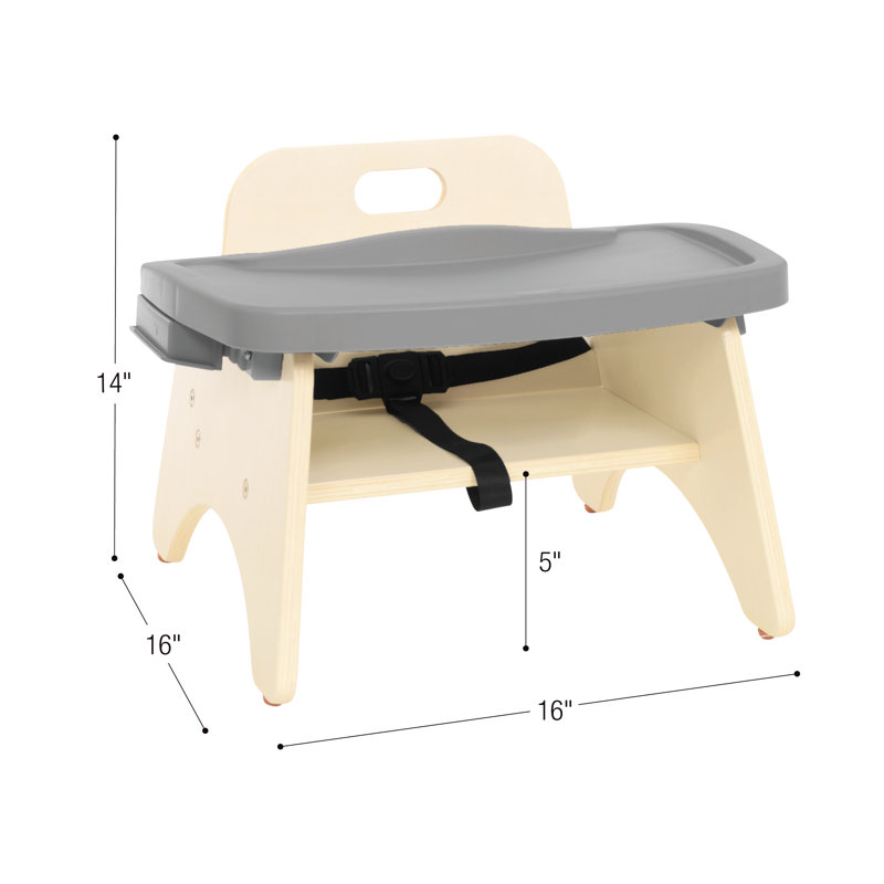 Chaise d'alimentation avec plateau - assemblée, H 5 po