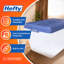 Contenant de rangement empilable Hefty 72 Qt Hi-Rise avec couvercle, paquet de 6, bleu-129067807-129067806