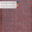 Tapis rouge foncé / bleu tissé à la machine Kalinaire-68309627