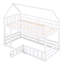 Lit superposé simple au-dessus de simple avec clôture et porte-1629291430