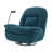Betzabe Upholstered Swivel Recliner-1611215492