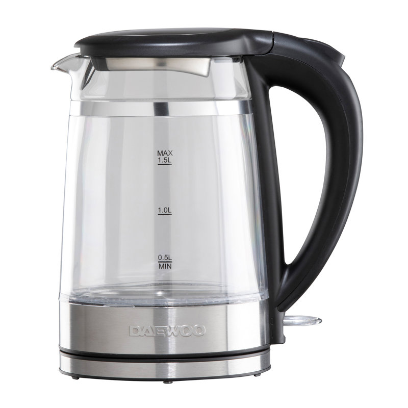 Daewoo 1.5L Glass Electric Tea Kettle