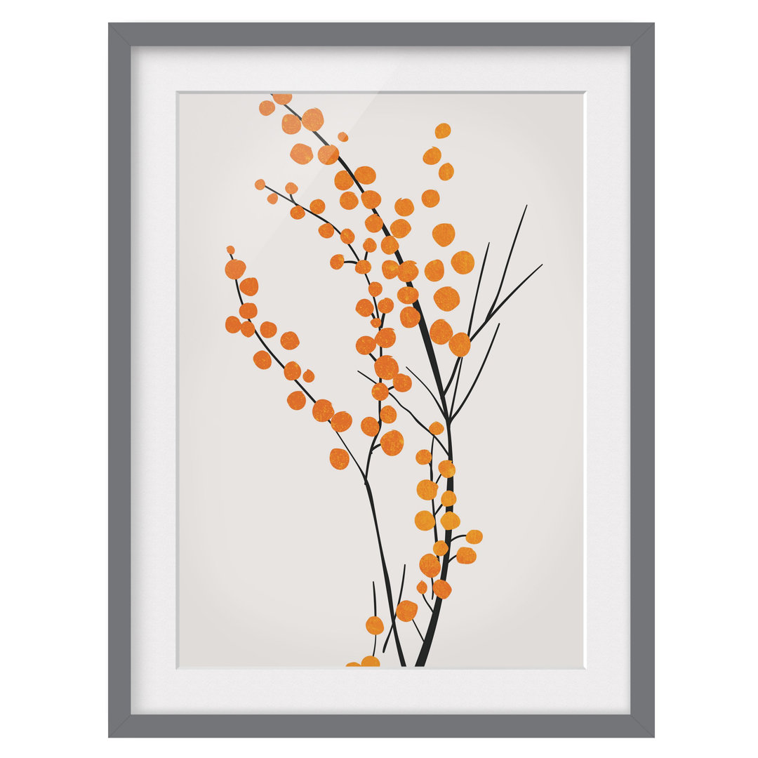 Gerahmtes Poster Plant World - Berries Orange