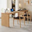 Bureau rectangulaire en bois massif Burlywood-109598539
