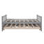 Lit de jour gris simple avec lit gigogne et tiroirs fonctionnels pour dortoir-1651472880