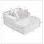 Living Room Compressed Chaise Lounge Foam Sofa bed,  Fluffy Corduroy Upholstered Cloud Couch with Deep Seat-1857495352