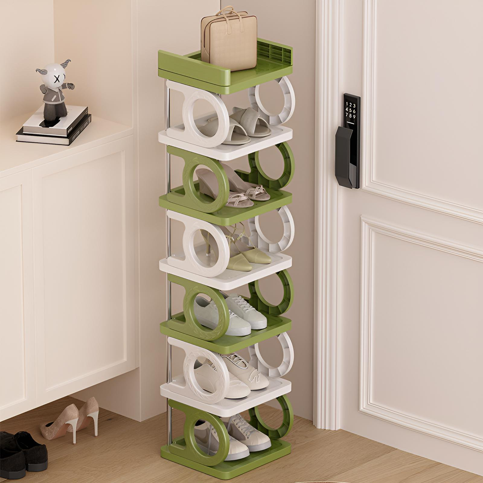 Rebrilliant Small Shoe Storage Rack, Simple Multi-Layer Shoe Rack | Wayfair