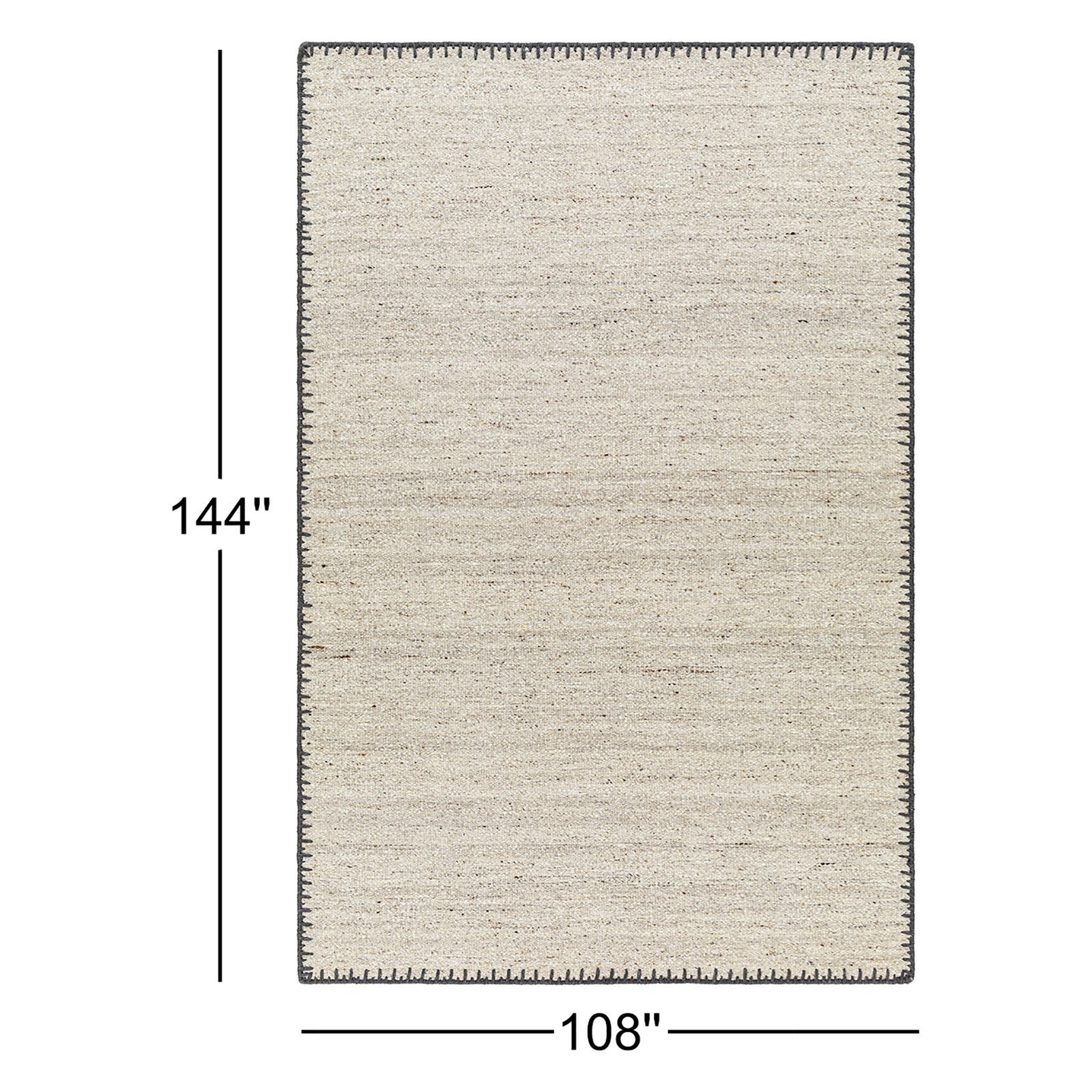 Jayde Hand-Woven Geometric Rug, Rectangle 9' x 12'