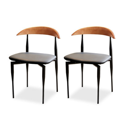 Ensemble de chaises à dossier 28,74 "noir (28)