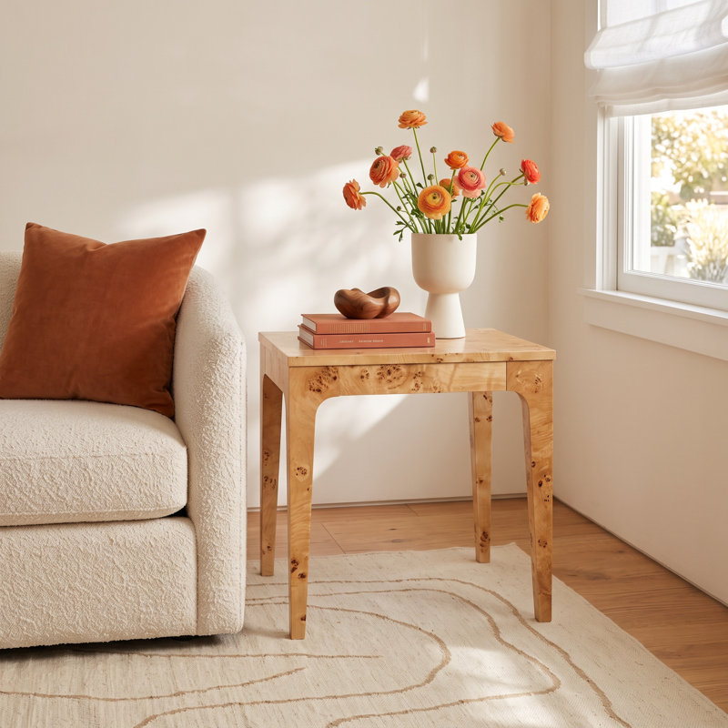 Evansdale Solid Wood Top End Table