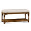 Summer Retreat Wicker Shelf Storage Bench-71425197-71425241