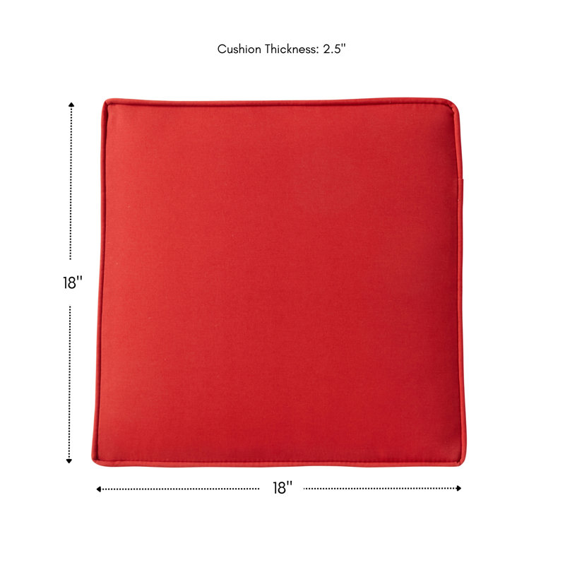 Outdoor Dining Chair Seat Pad, Salsa