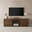 Meuble télé Abba de 67,7 po de style Mid-Century moderne avec rangement et tablettes pour téléviseurs de 75 po ou moins Abba-1113897076
