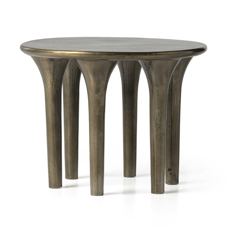 Kelden End Table, Aged Bronze