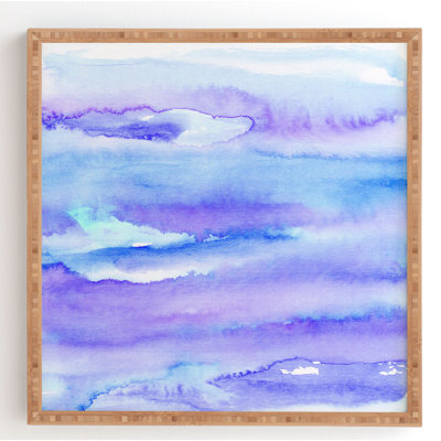 « blue », reproduction sur bois encadrée