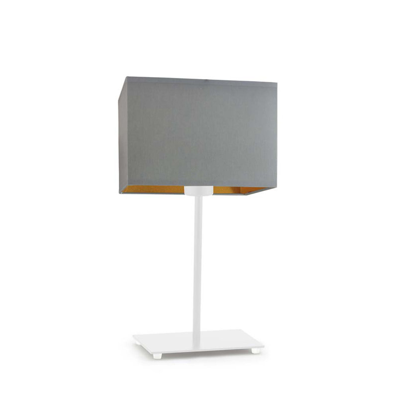 Cyra Metal Table Lamp, White, Grey