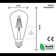 60W Equivalent ST64 E27/Medium (Standard) Dimmable 2700K LED Bulb