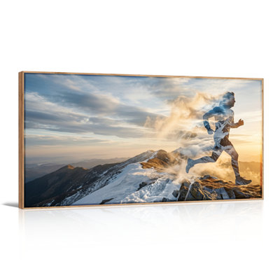 Mountain Runner, reproduction d'art sur toile, ensemble de 1
