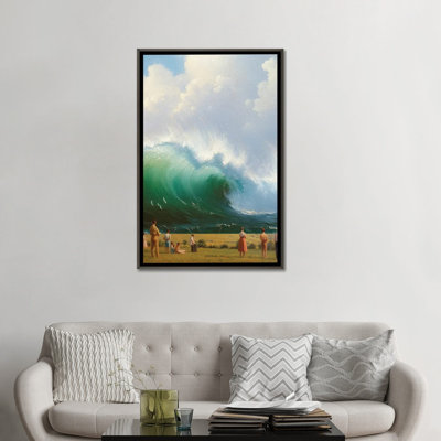 «Stay Calm», reproduction d'art sur toile encadrée