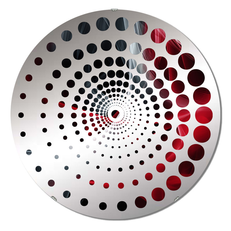 Akierra - Miroir mural spiralé, 31,4 po x 31,4 po
