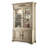 Beige Solid + Manufactured Wood+Glass Display Cases