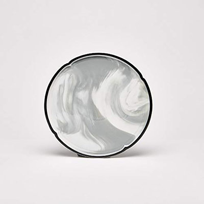 Assiette plate en porcelaine tendre 9,5 po Onika