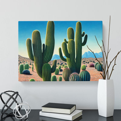 Desert Cactus - Wrapped Canvas