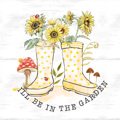 Bottes de jardin sur toile