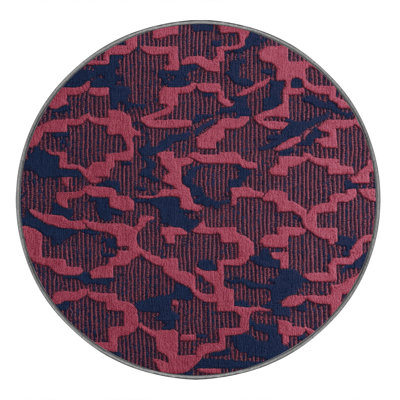 Machine Washable Trellis Purple Area Rug