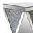 End Table, Mirrored & Faux Diamonds
