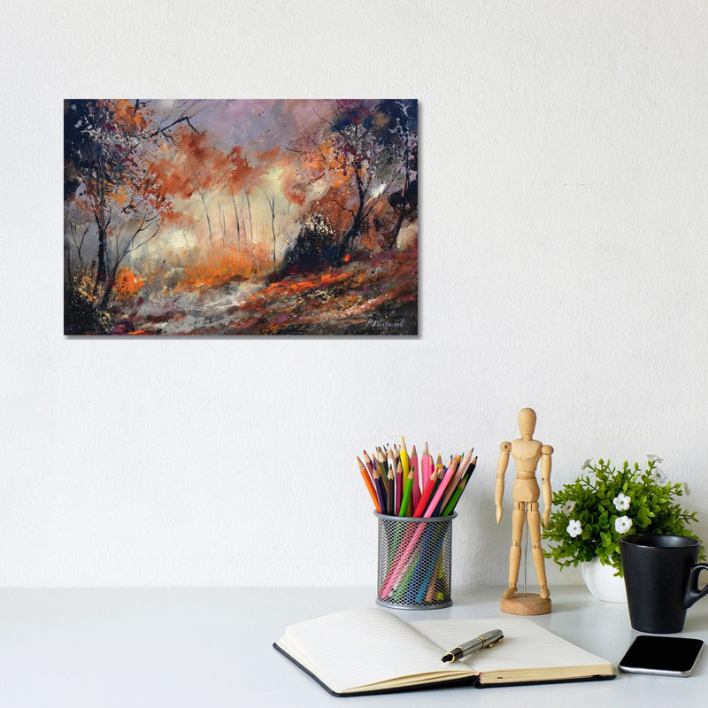 Autumn In The Wood by Pol Ledent - Wrapped Canvas Gallery-Wrapped Canvas Giclée, 20.32 cm H x 30.48 cm W