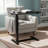  Multi-Function Adjustable and Movable Overbed Table, C-shaped end table with Hidden Casters-233348498