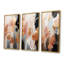 Or et blanc formes abstraites Harmony I - ensemble de 3 formes murales formes abstraites-898618584-898618591