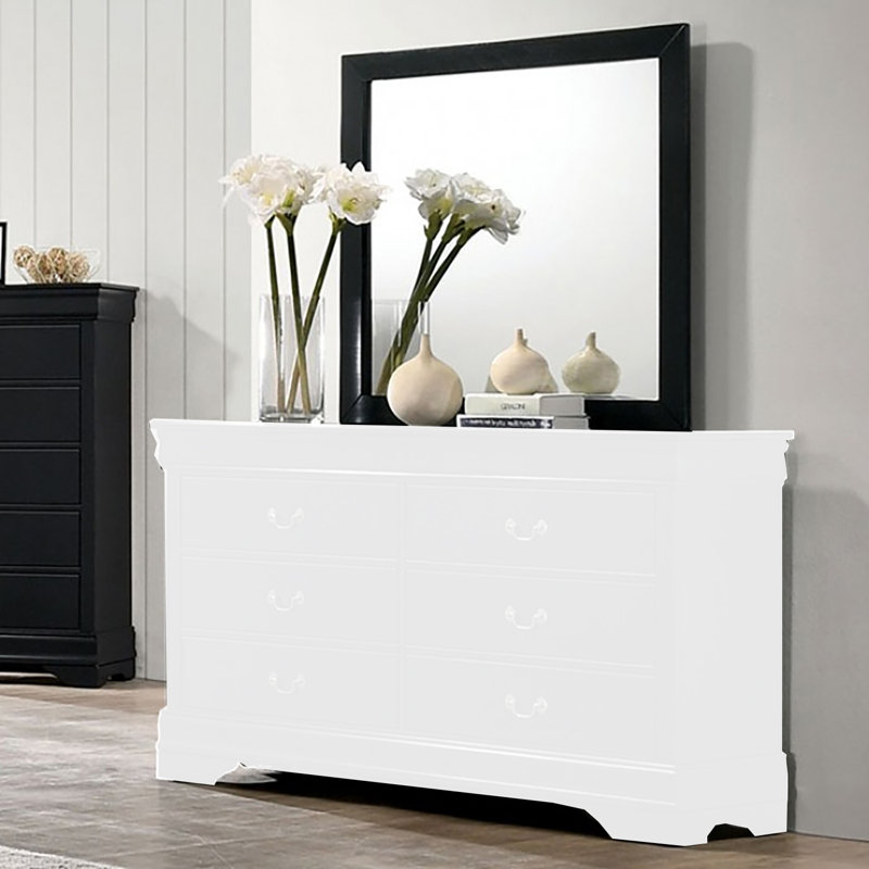 Dewin Dresser Mirror, Black
