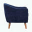 Chaise de style Mid-Century avec dossier à surpiqûres-566021422