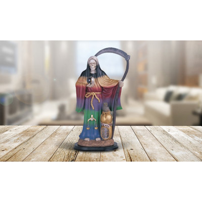 Figurine Santa Muerte arc-en-ciel 16 po Jena