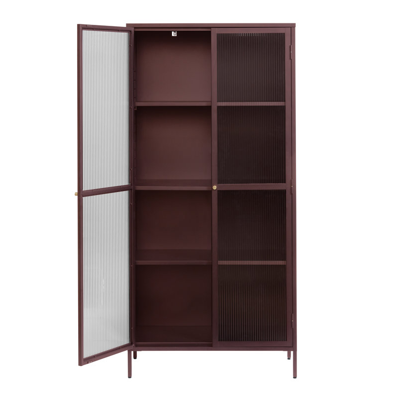 Damyla Display Cabinet, Red