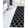 Tapis noir à motif géométrique Bruges