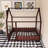 Wood Bed House Bed Frame With Fence-207616643-207616655