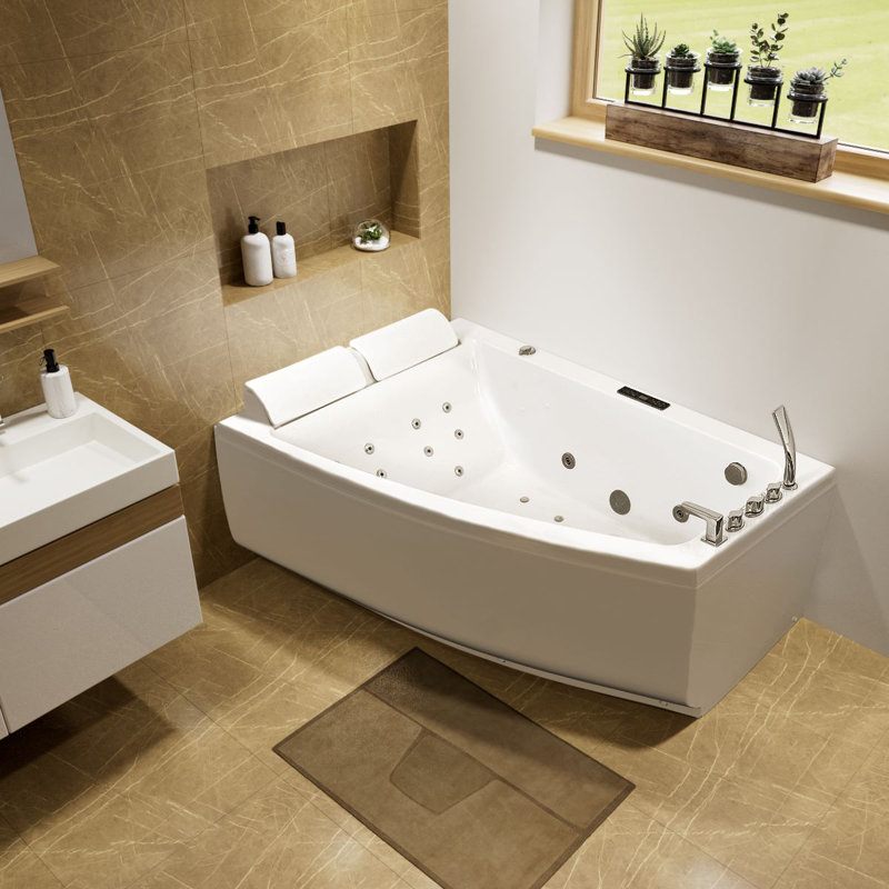 1800mm x 1200mm Freestanding Acrylic Bathtub, Left