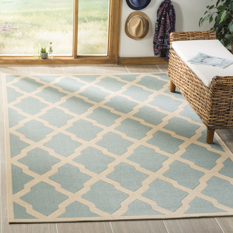 Ferrill Linden 100 Performance Geometric Rug, Rectangle 4' x 6'