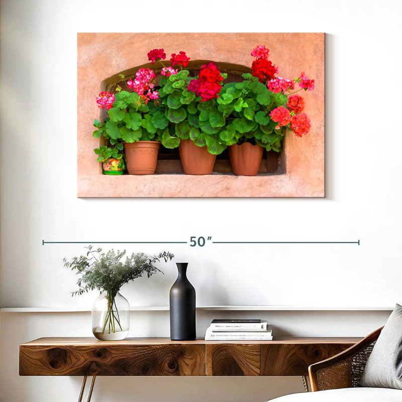 Geraniums en pot Harnek, H 26 po x l 39 po