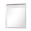 Miroir de commode 40 po Broy, bois gris champagne, bords arrondis