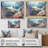 " Coral And Sharks Collage Symetry "-95891113-95891118