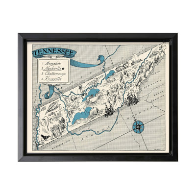 Carte illustrée du Tennessee