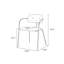 Chaise avec accoudoirs à dossier solide brun noisette (ensemble de 2)-1000218028-1000218029