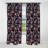 Purple And Gold Glass Glamour Opulence I - Glam Feather Abstract Blackout Curtain - 1 Panels-107535738
