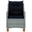 Ensemble de salle à manger de patio 9 pièces en rotin de polyester gris foncé Red Barrel Studio®-550335123