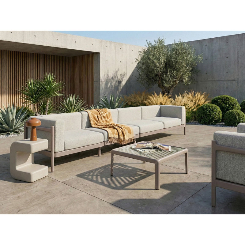 Garden Sofa FERRETTI Taupe, 4