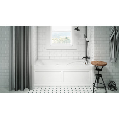 Cetra® 60" x 32" Alcove Whirlpool Bathtub